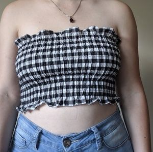 Black&white tube top